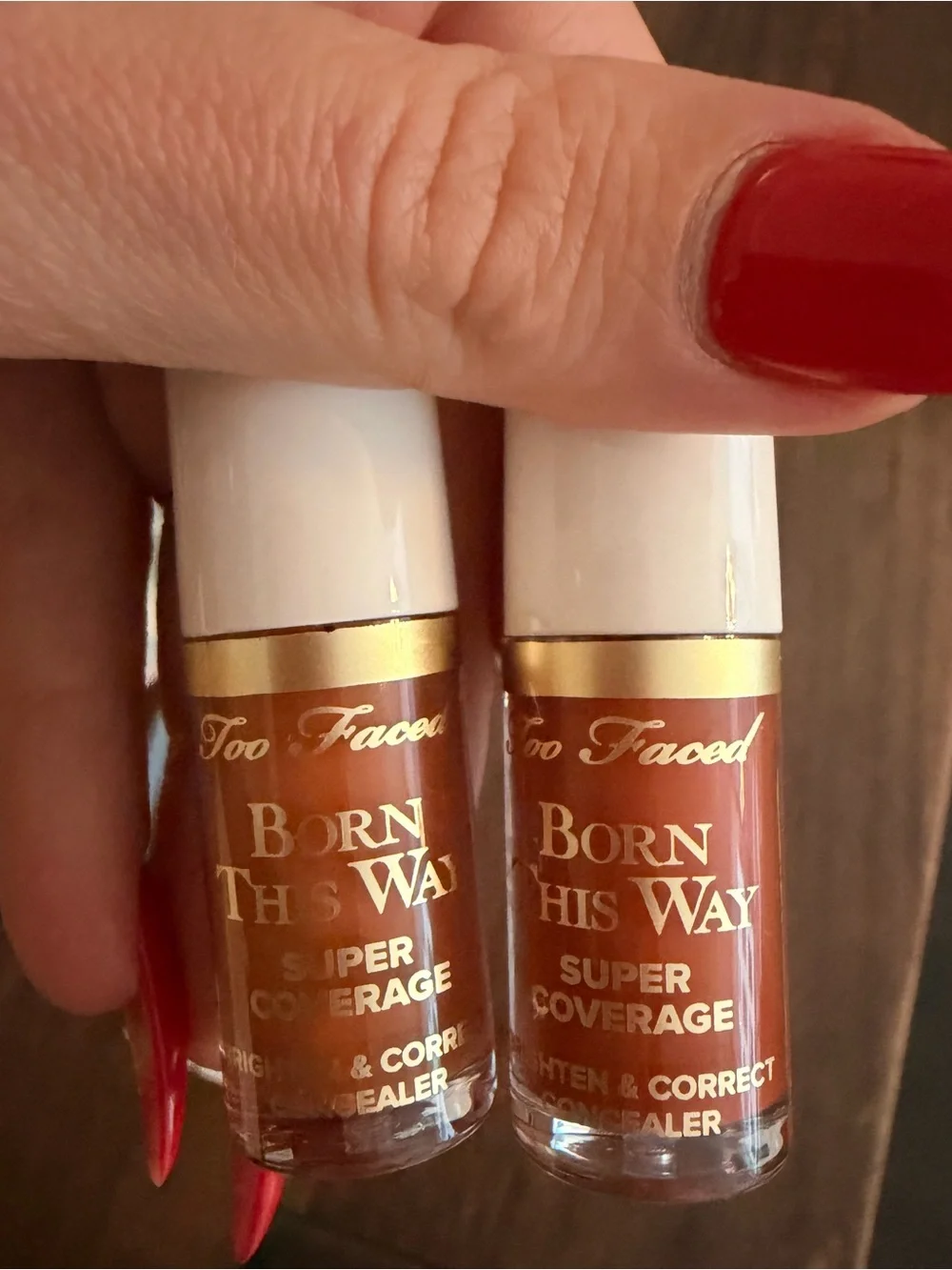 Too Faced Born This Way Super Coverage Concealer NWT shades SUNSET and APRICOT